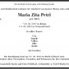 Billes Maria Zita 1917-2013 Todesanzeige